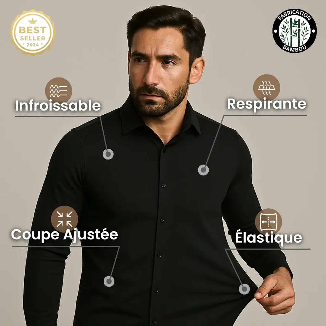 Chemise Anti-Froissage