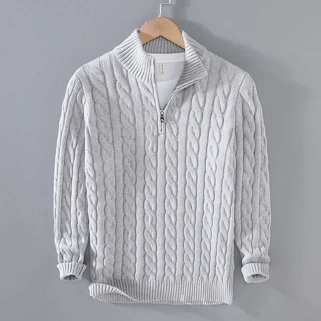 Pull en Coton Zippé