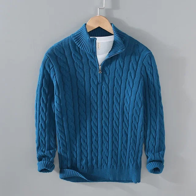 Pull en Coton Zippé