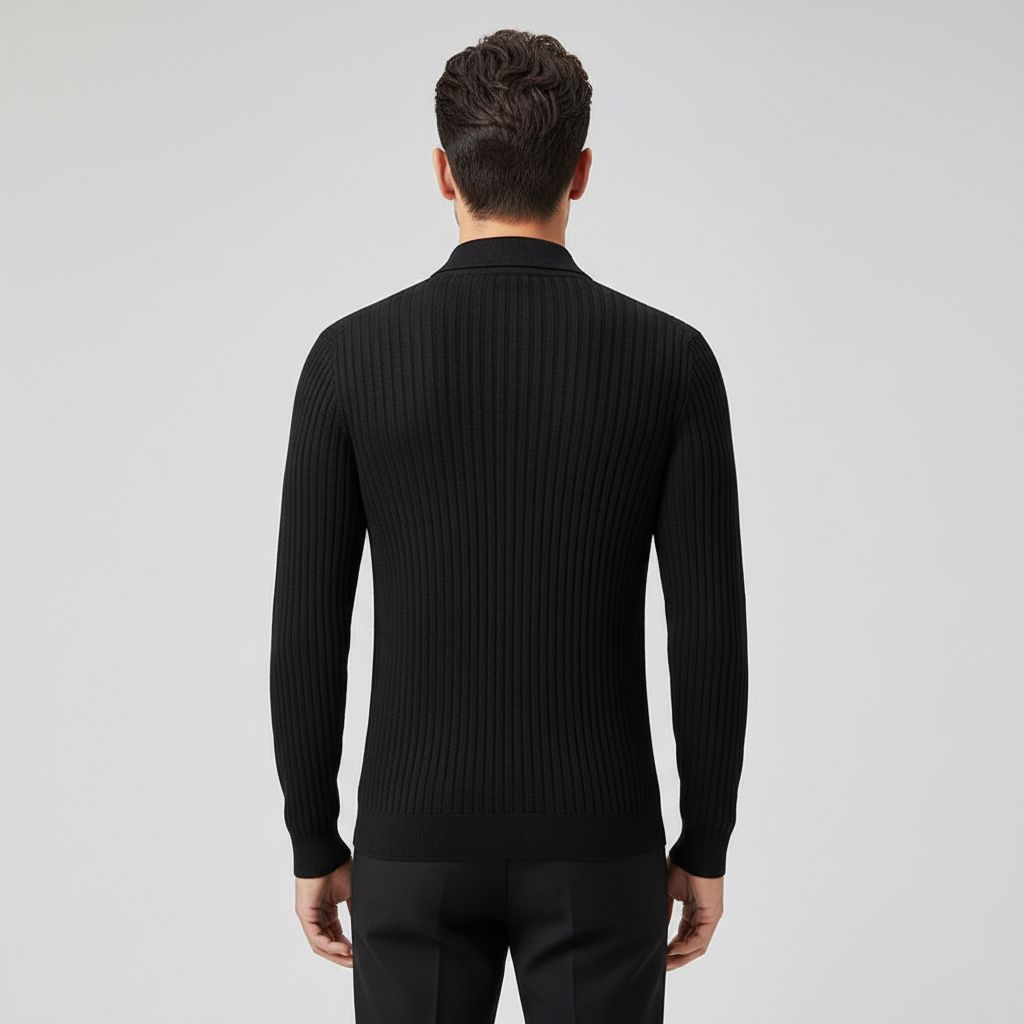Pull à Rayures Zippé