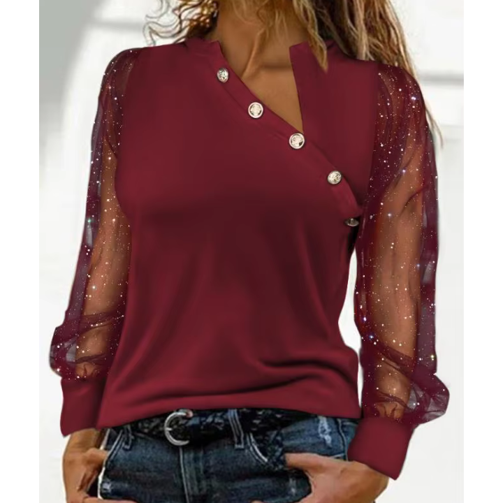 Haut Chic à Manches Transparentes