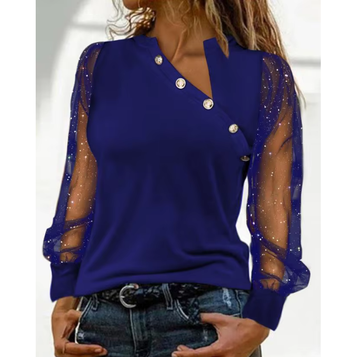Haut Chic à Manches Transparentes
