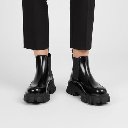 Bottines vernis à plateforme