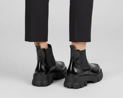 Bottines vernis à plateforme