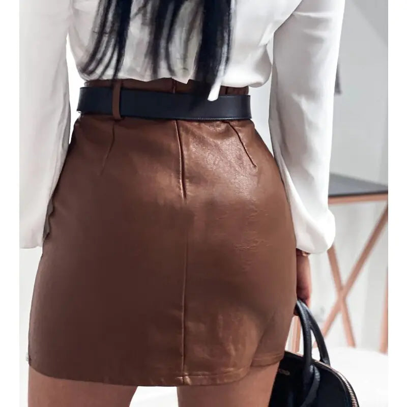 Jupe en Simili Cuir