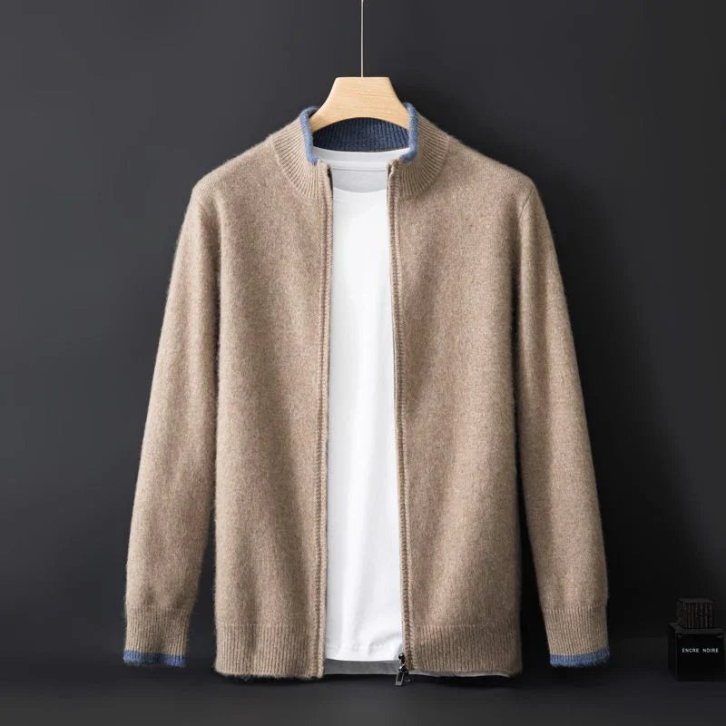 Veste Zipée en Cachemire