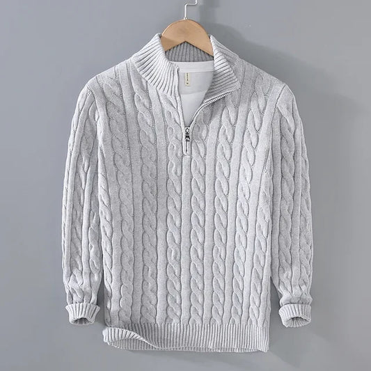 Pull en Coton Zippé