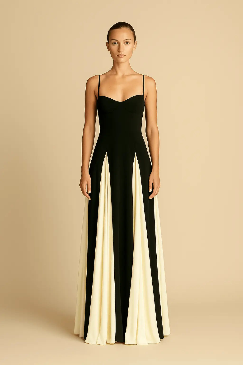 Robe Longue Bicolore