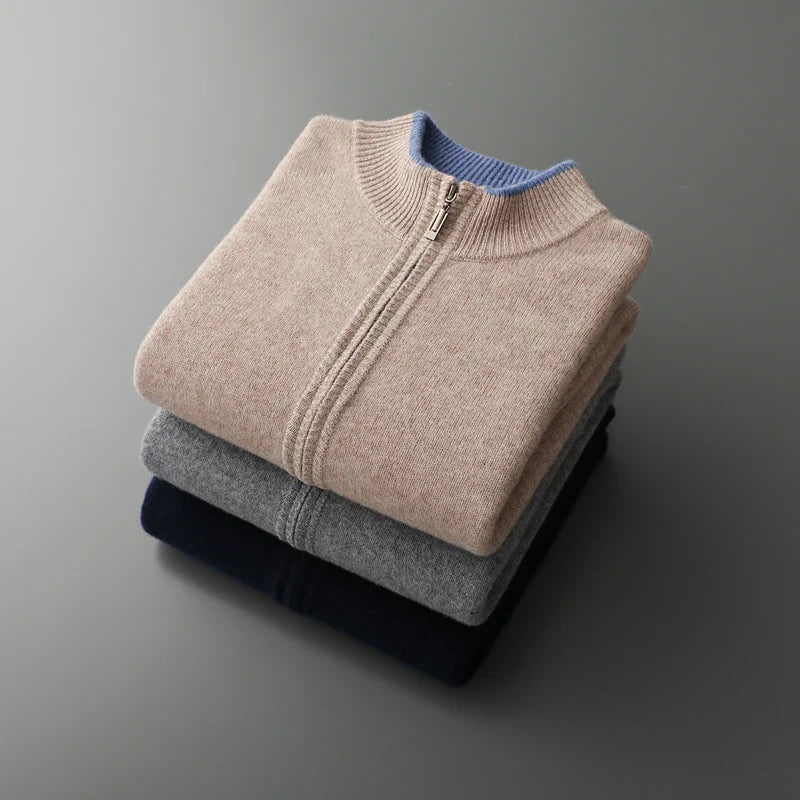 Veste Zipée en Cachemire