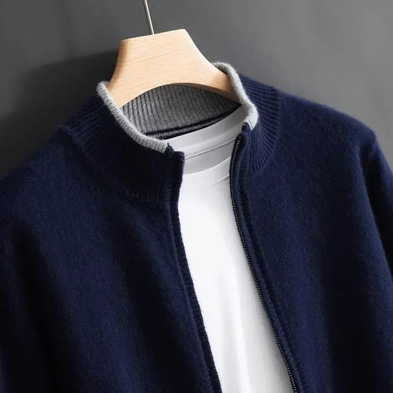 Veste Zipée en Cachemire