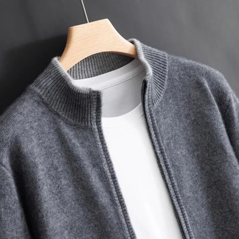 Veste Zipée en Cachemire