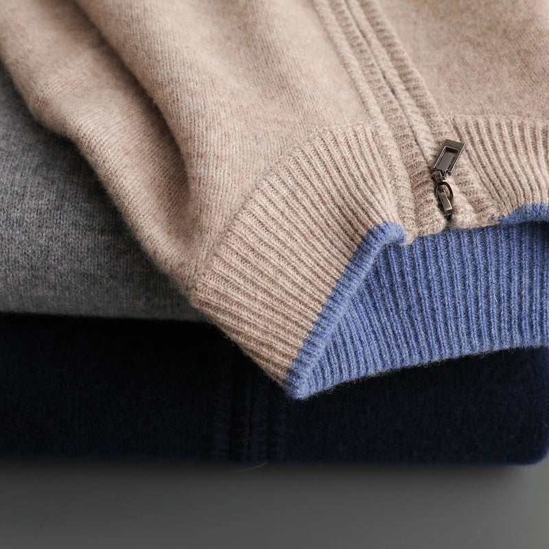 Veste Zipée en Cachemire