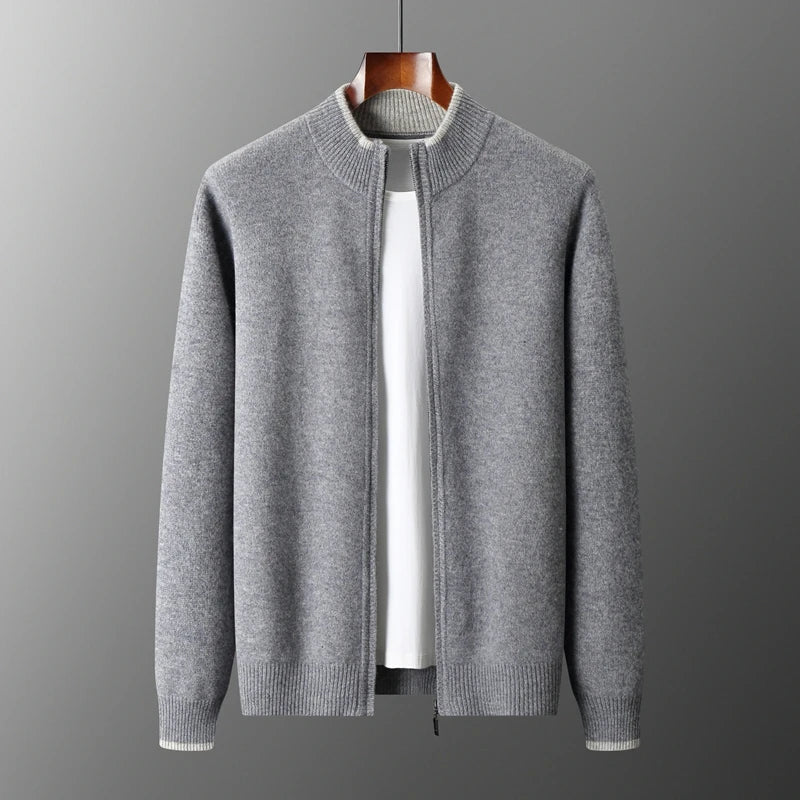 Veste Zipée en Cachemire