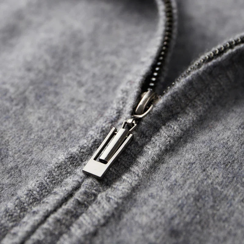 Veste Zipée en Cachemire