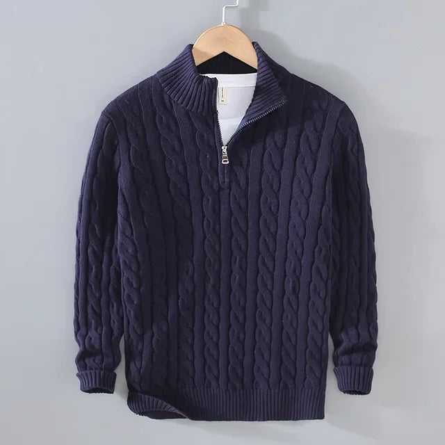 Pull en Coton Zippé