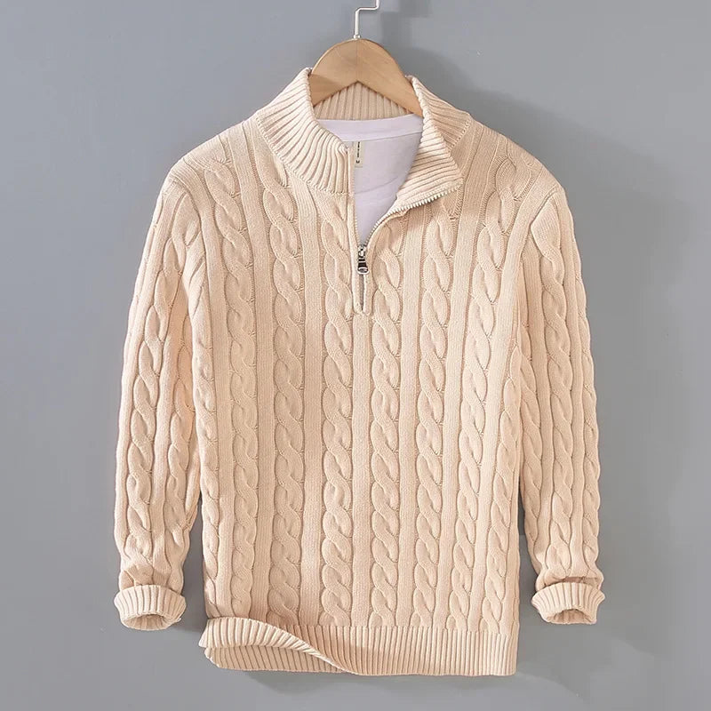 Pull en Coton Zippé