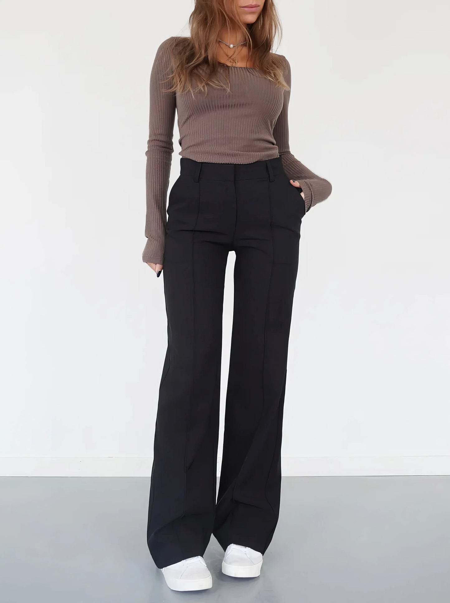 Pantalon à Taille Haute