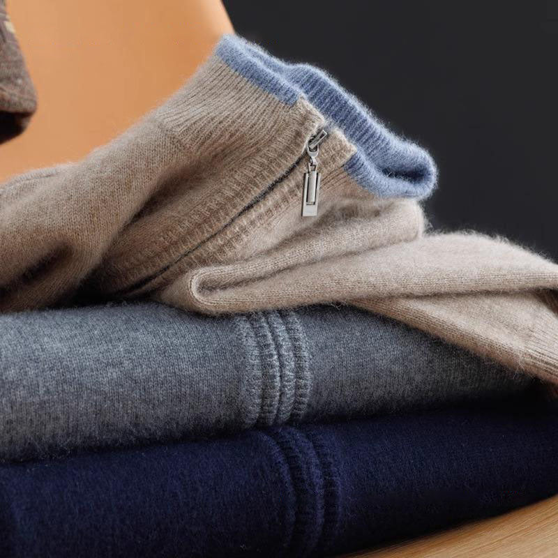 Veste Zipée en Cachemire