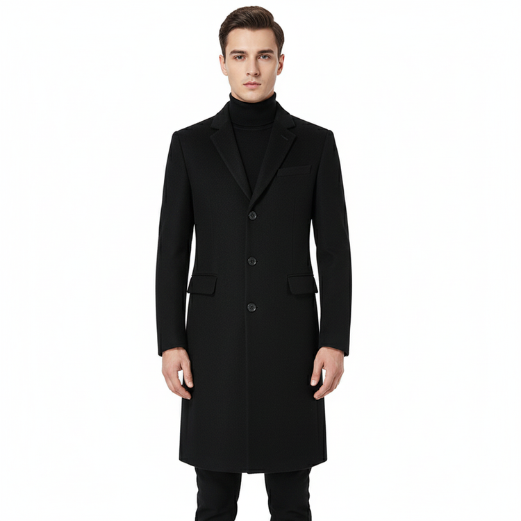 Manteau Long en Laine