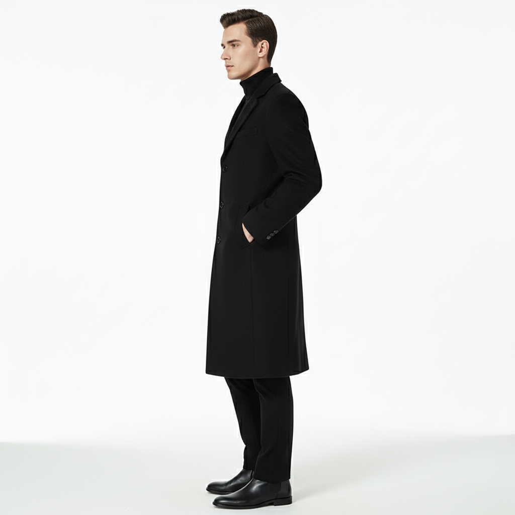 Manteau Long en Laine