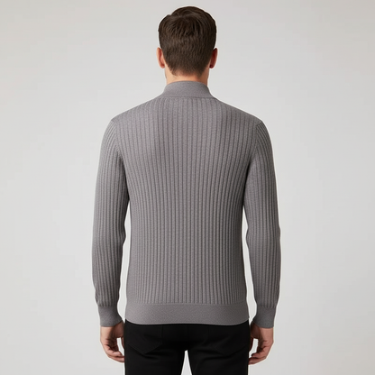 Pull à Rayures Zippé