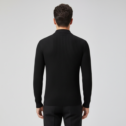 Pull à Rayures Zippé