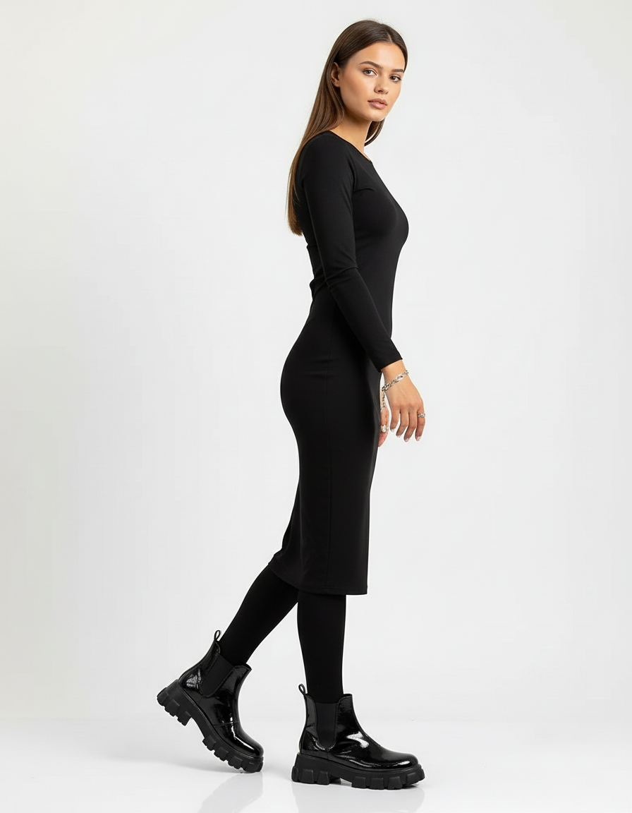 Bottines vernis à plateforme