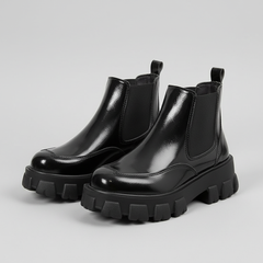 Bottines vernis à plateforme