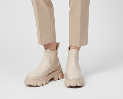 Bottines vernis à plateforme