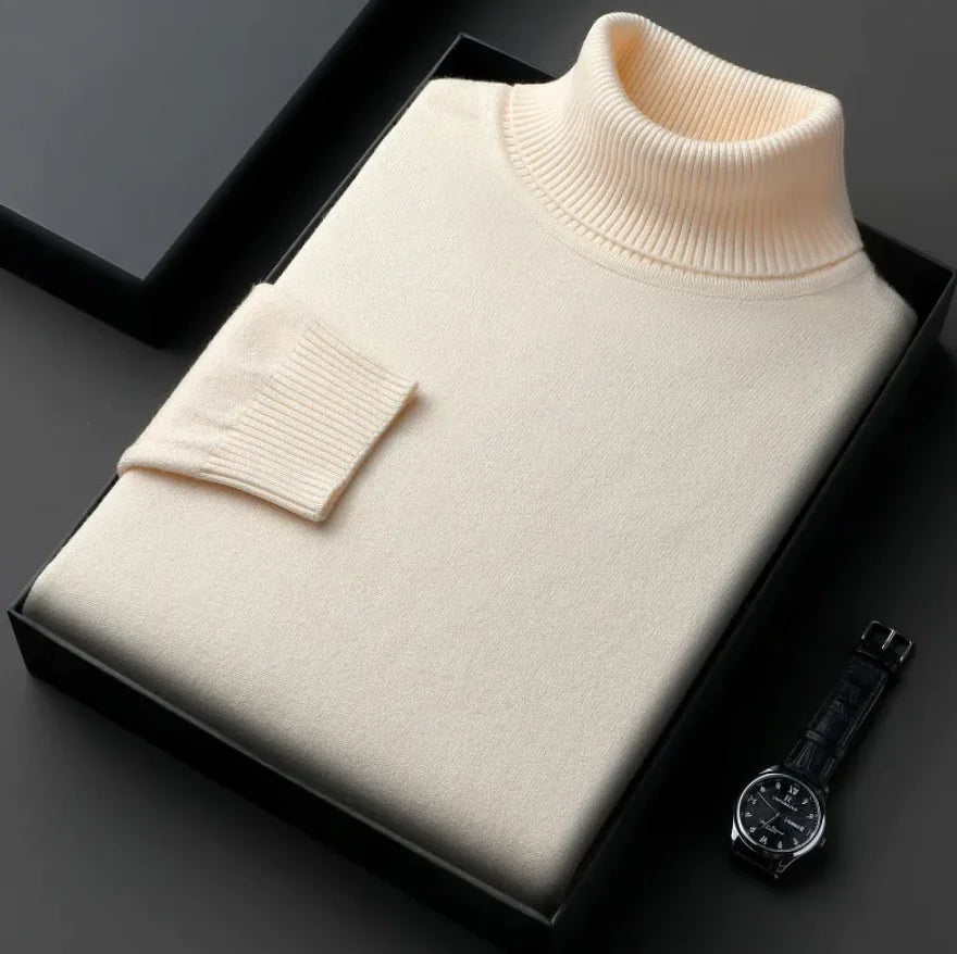 Pull en Cachemire à Col Roulé
