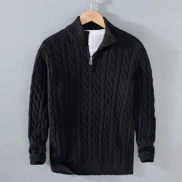 Pull en Coton Zippé